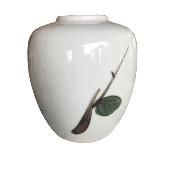 Mid Century Vase - Floral -  Flowers - Pottery - Stoneware - Made in Japan - MCM - Picture 3 of 6